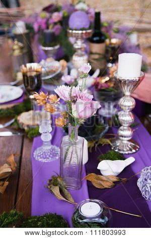 Beautifully Served Table Outdoor