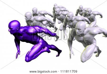 Leading the Way or Pack as a Front Runner in First Place