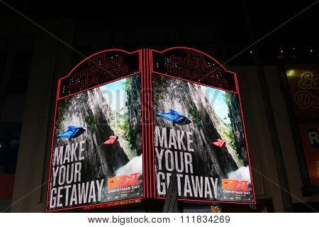 LOS ANGELES - DEC 15:  Atmopshere Digital posters at the Point Break Premiere at the TCL Chinese Theater on December 15, 2015 in Los Angeles, CA