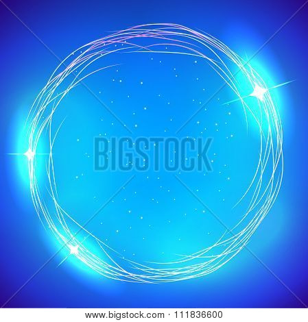Abstract smooth light circle vector background.