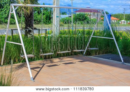 Playground Swing In A Park