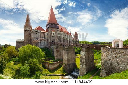 Corvin Castle in Hunedoara, Romania