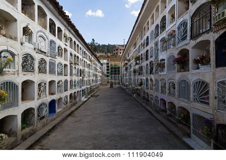 Graveyard in Huaraz, Peru