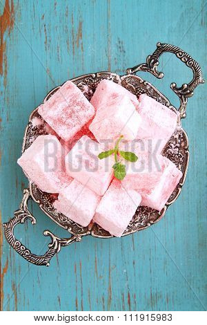 Turkish Delight, Lukum In Powdered Sugar