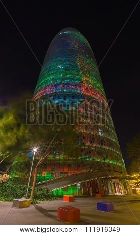 Agbar Tower in Barcelona