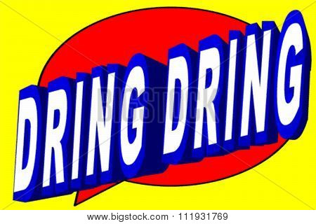 Cartoon dring dring