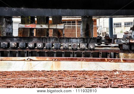 Dunnage and Rusted Chain
