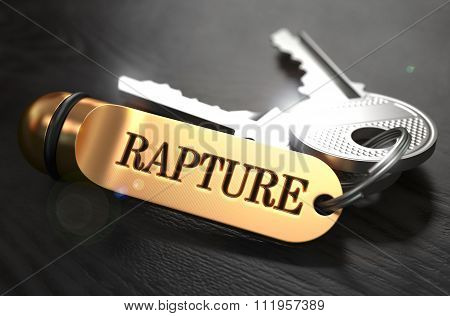 Keys with Word Rapture on Golden Label.
