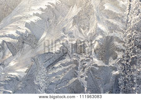 Frosty Pattern On Glass