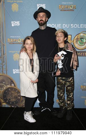 LOS ANGELES - DEC 09:  Travis Barker at the Cirque Du Soleil's 