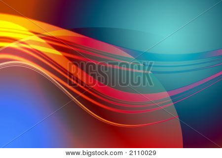 Abstract Colored Wave