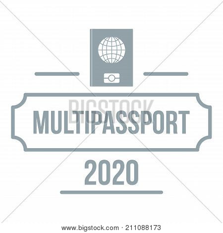Passport logo. Simple illustration of passport vector logo for web