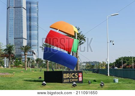 Brics Sculpture, Xiamen, China