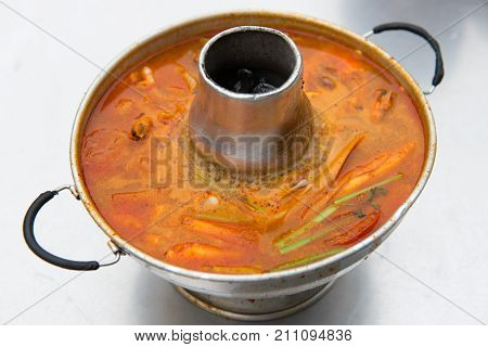 Red Tomyam Soup
