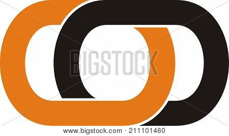 rectangular cut into pieces to overlap into the company logo design, art, creative, bold lines...