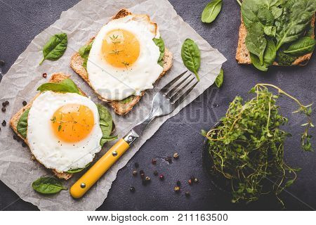 Healthy Fried Egg Sandwich