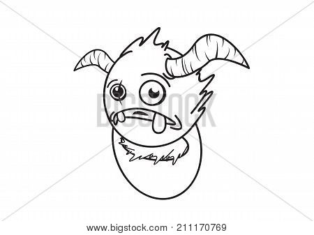 Vector, Illustration or Design Character of Monster