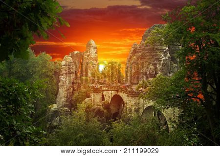 Koenigstein Fortress In Saxon Switzerland