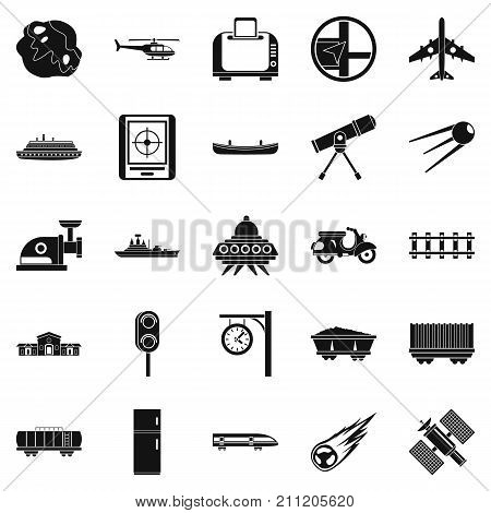 Advanced technology icons set. Simple set of 25 advanced technology vector icons for web isolated on white background
