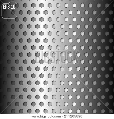 Metallic Background, Vector Illustration. Carbon Concept. Materi