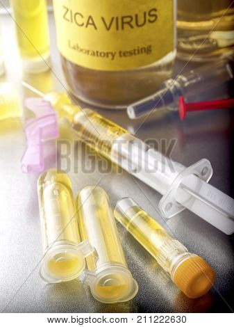 Tests for Research of ZIKA test, image conceptual