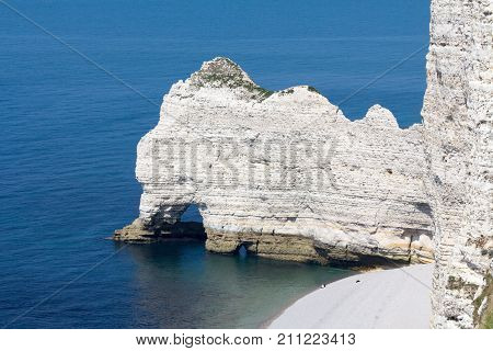 A nice white rock in Normandië in France.