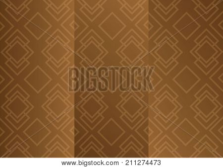 Decorative Template Design Trifold Brochure Abstract Pattern