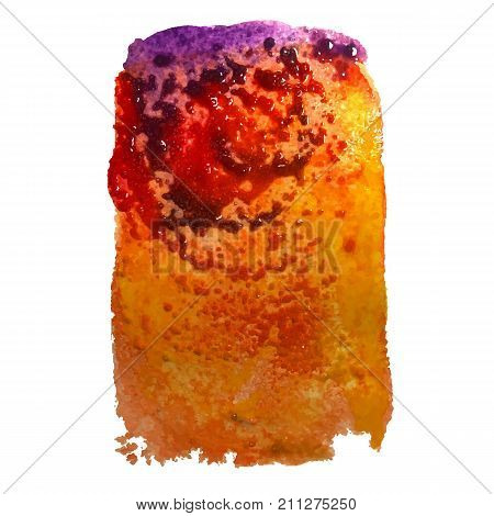 Vector watercolor spot background abstract texture hand drawn illustration