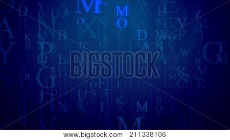 Artistic Holographic Letter Illustration