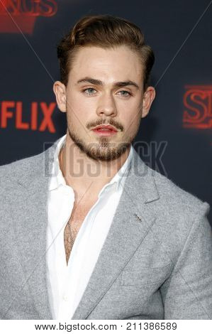 Dacre Montgomery at the Netflix's season 2 premiere of 'Stranger Things' held at the Regency Village Theatre in Westwood, USA on October 26, 2017.
