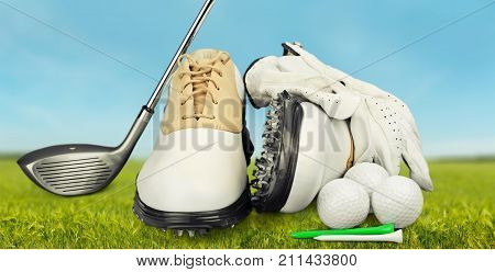 Club shoes golf game sport leisure competition