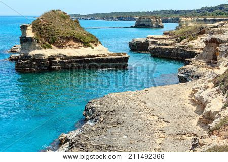 Grotta Dello Mbruficu, Salento Sea Coast, Italy