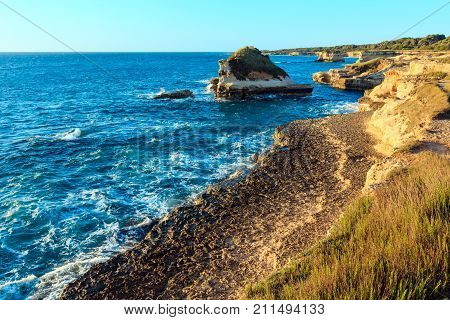 Sunrise Grotta Dello Mbruficu, Salento Sea Coast, Italy