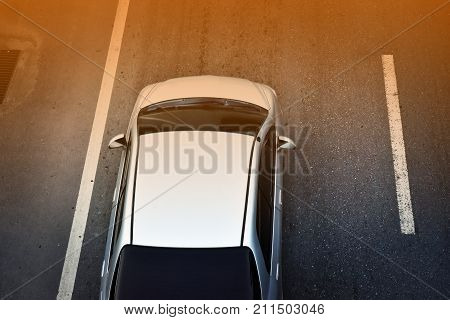 Car parked on the road,Car parked on the street,Car driving on road