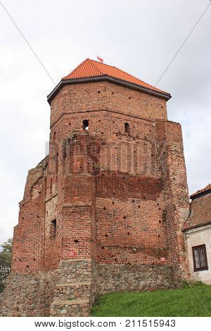 The ruins of a Gothic castle in Liwiu near Wegrow (Poland).
