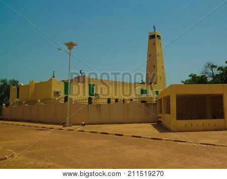 Exterior view to Grand mosque of Dosso in Niger