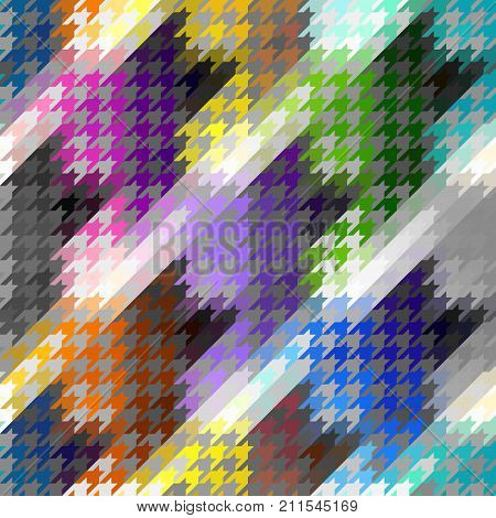 Seamless background. Classic Hounds-tooth pattern in abstract style.