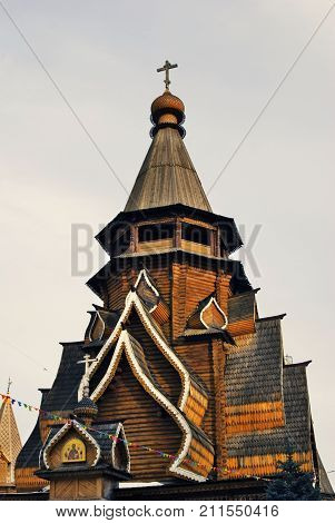 Kremlin in Izmailovo, Moscow, Russia. Popular landmark. Color photo.