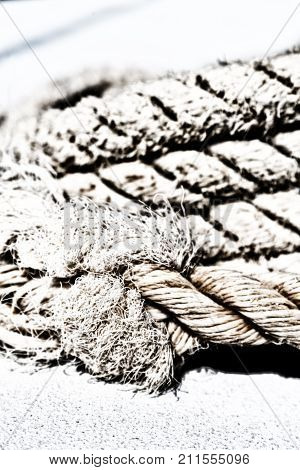 The Concept Of Navigation Whit Vassel Rope