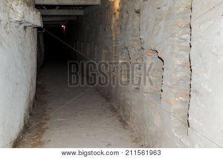 Passage  Under The Roof, Between The Protective Walls In The Fortified Church Prejmer In Prejmer Cit