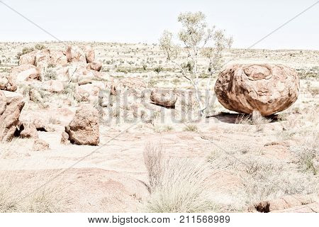 In Australia The Rocks  Of Devil  Marble