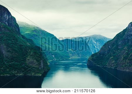 Breathtaking view of Sunnylvsfjorden fjord