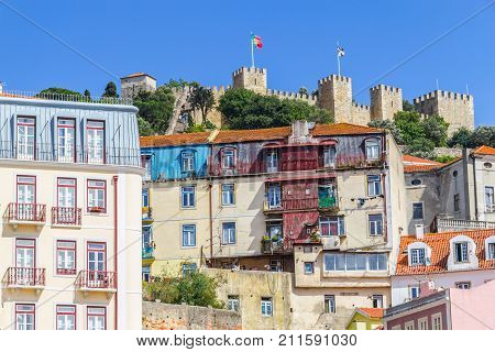 Sao Jorge Castle And Cityview Of Lisboa