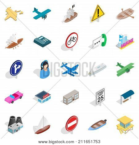 Luxury life icons set. Isometric set of 25 luxury life vector icons for web isolated on white background