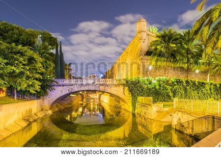 Es Baluard medieval tower in Palma de Mallorca Spain