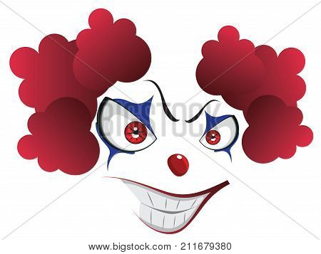 Spooky Clown Face