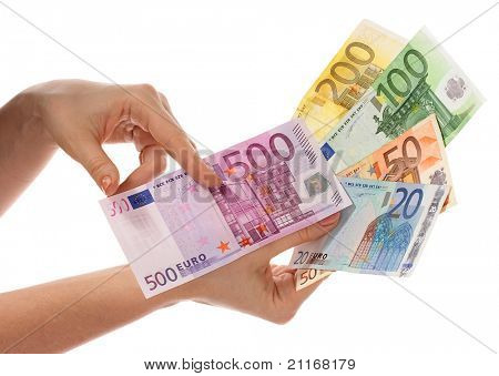 Different notes are in womanish hands 4.