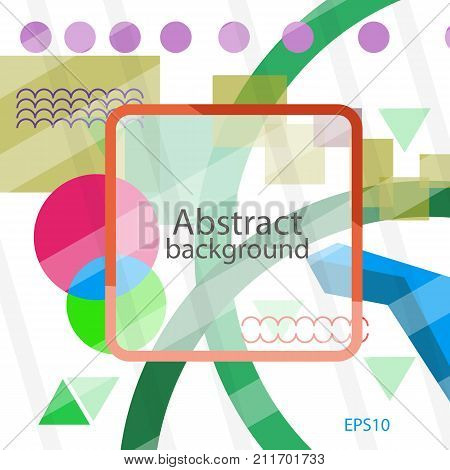 Abstract vector geometric background for banner ...
