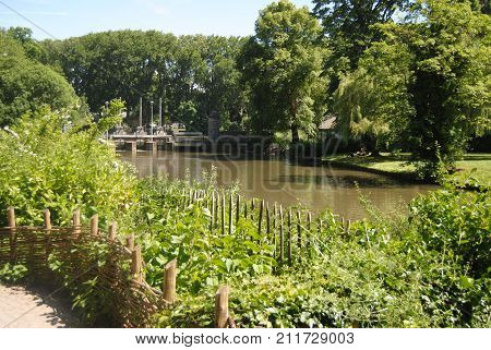 Great view of nature surroundings at waterdam
