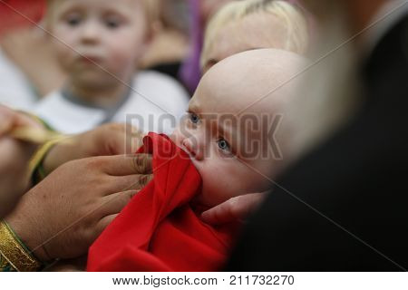 Belarus Gomel city St. Nicholas Monastery a religious Orthodox holiday 